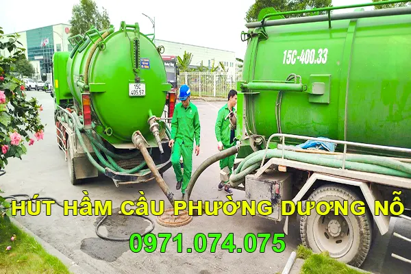 Hút hầm cầu phường Dương Nỗ chuyên nghiệp